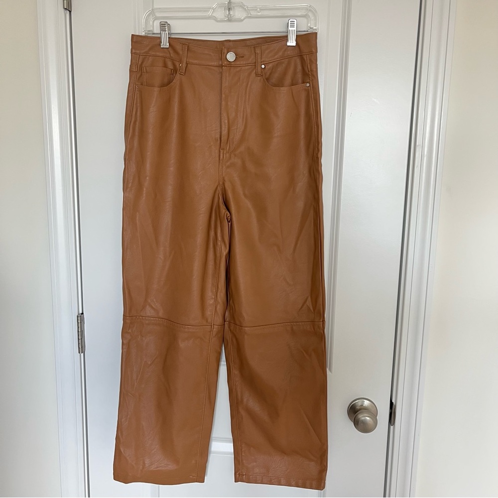 Blank NYC Women’s Brown Faux Leather Pants